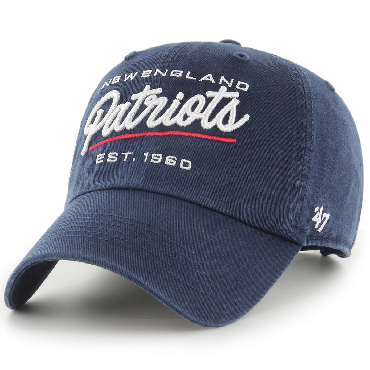 NEW ENGLAND PATRIOTS Men's '47 Sidestep Clean Up Adjustable Cap