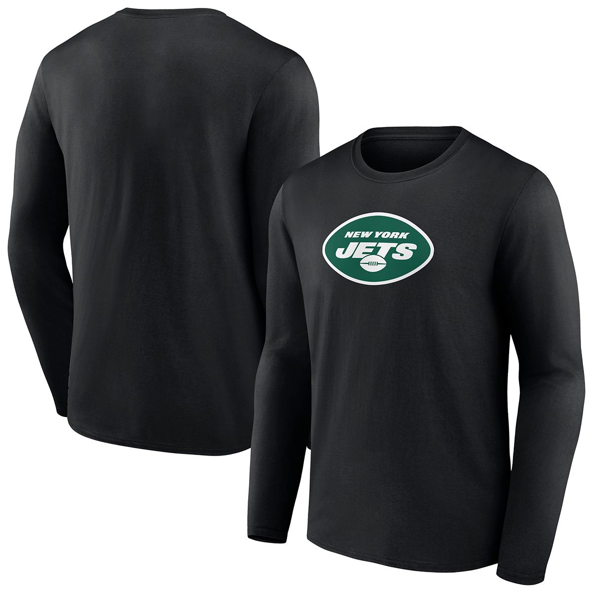 Fanatics Jets Drive Forward V-Neck Long Sleeve T-Shirt - Women's