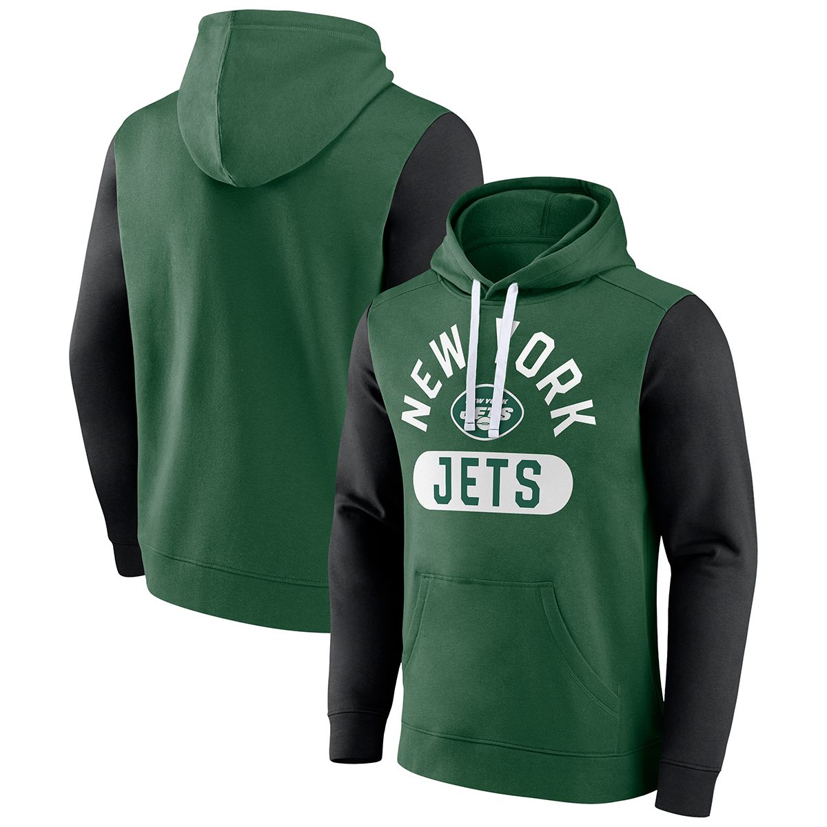 Youth New York Jets Nike Green Logo Performance Pullover Hoodie