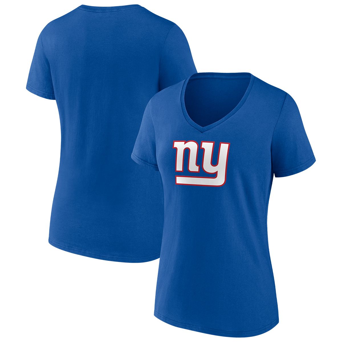 Womens NFL Team Apparel New York NY GIANTS Blue Short Sleeve Tee T-Shirt