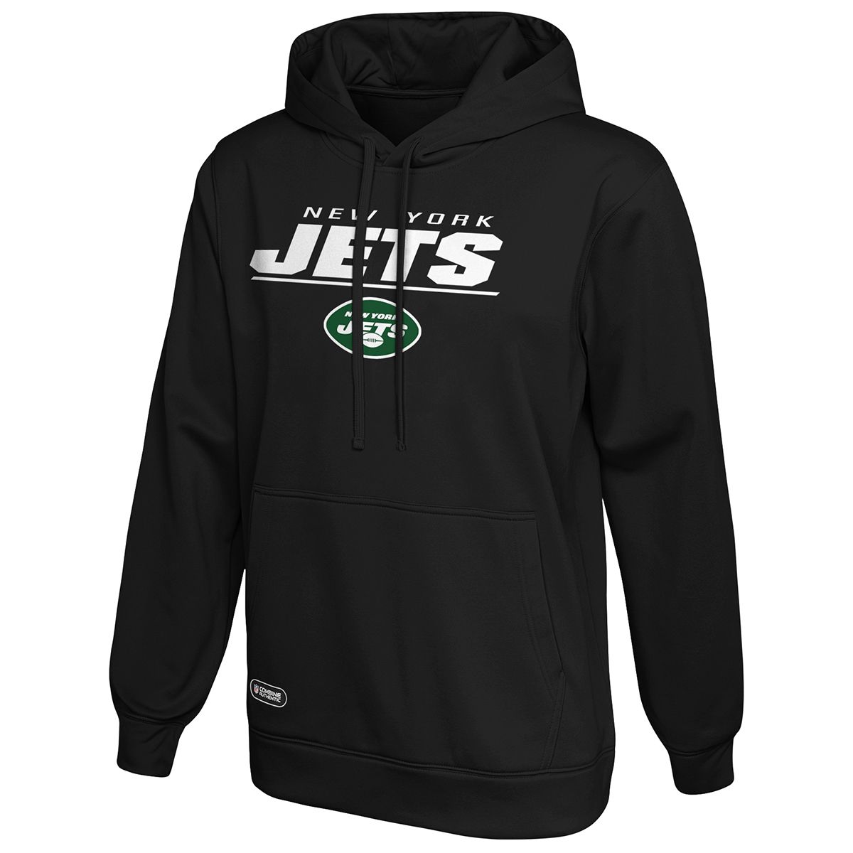 Outerstuff New York Jets Youth Primary Logo Team Color Fleece Pullover Hoodie - Green