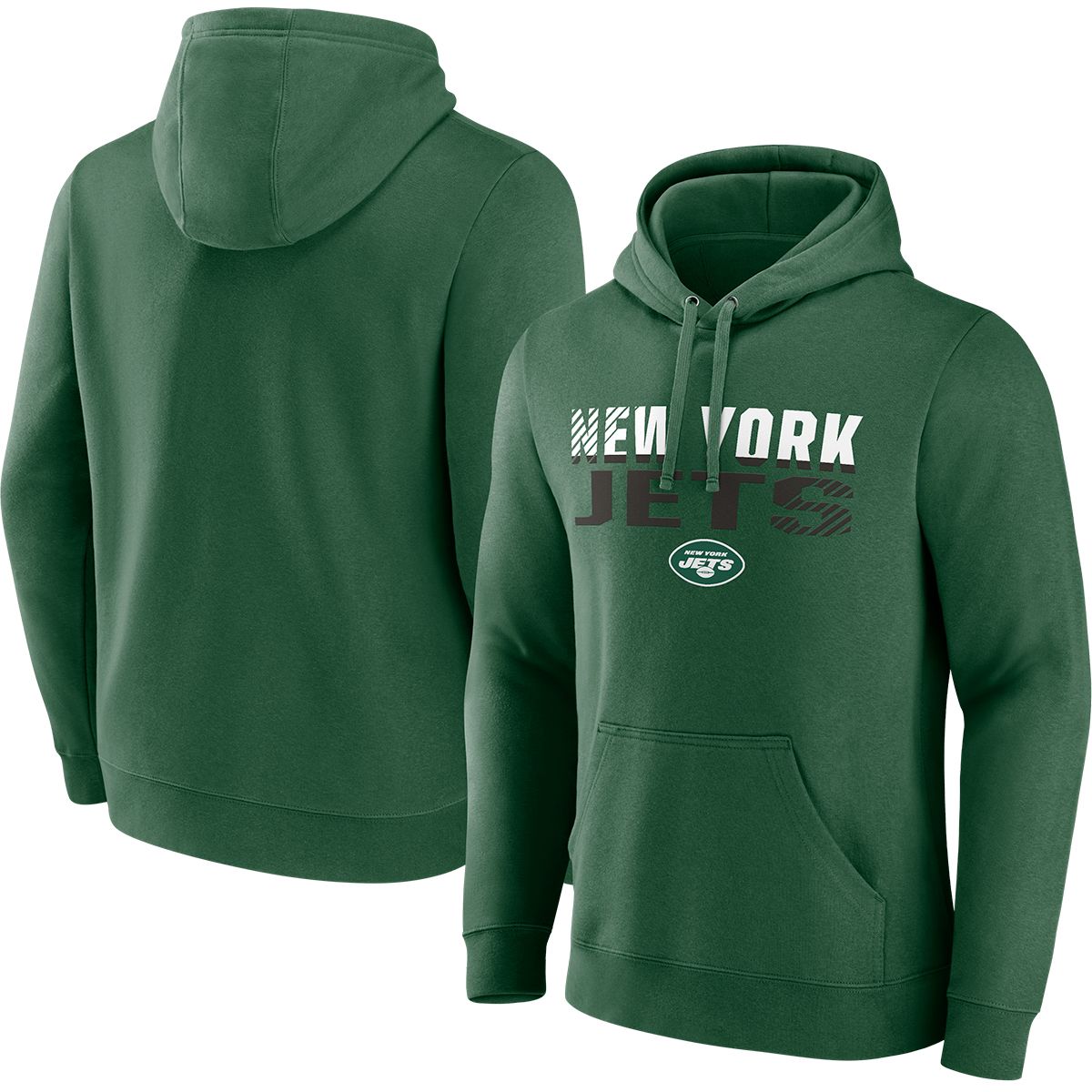 New Era Men's New York Jets Stadium Logo Green Pullover Hoodie